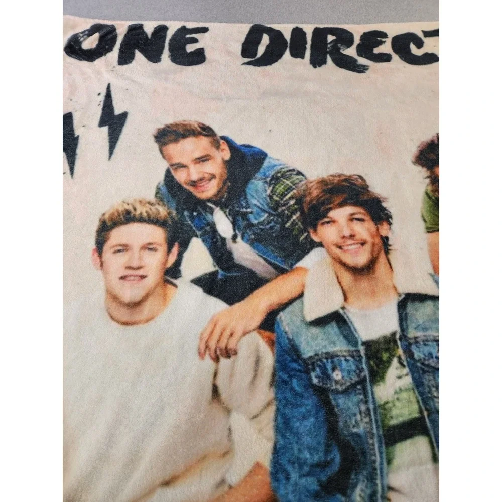 One Direction Throw blanket Photo Print size 46 x 58 Band Album Musical Group‎